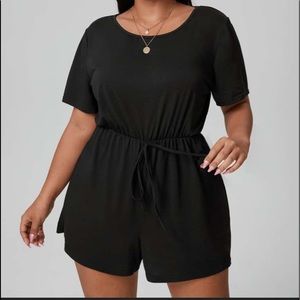 SHEIN Black Romper (Plus)